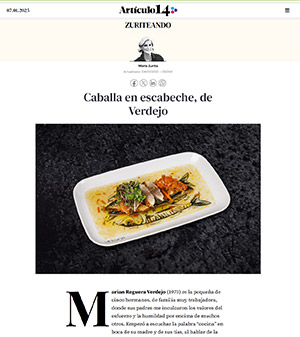 Caballa en escabeche, de Verdejo