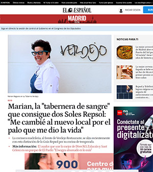 Marian, la tabernera de sangre que consigue dos Soles Repsol
